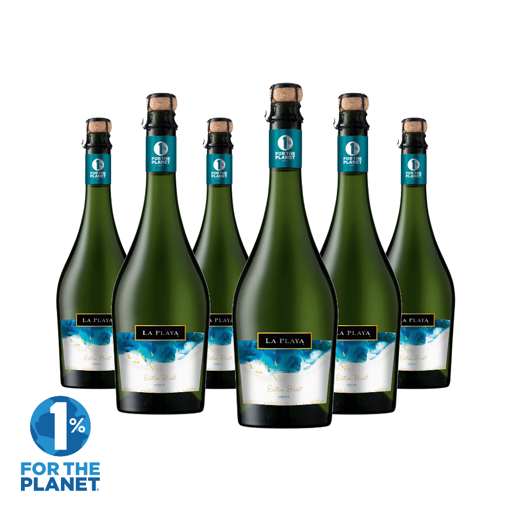 Espumante La Playa Extra Brut caja 6x750cc