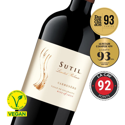 Sutil Limited Release Carmenère caja 6x 750cc