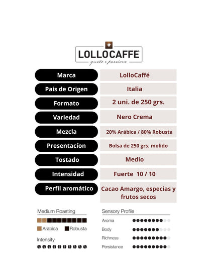 Café Molido Nero/Classico Crema 1 Kilo