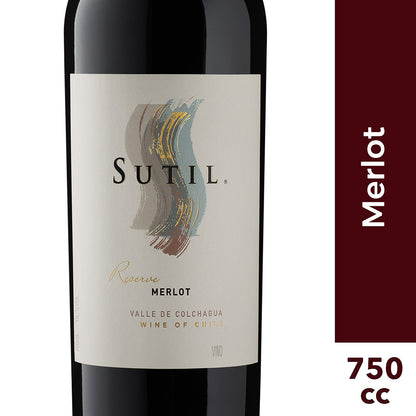 Sutil Reserve Merlot caja 6x750cc