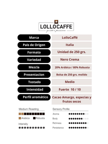 Café Molido Nero Crema 1 Kilo