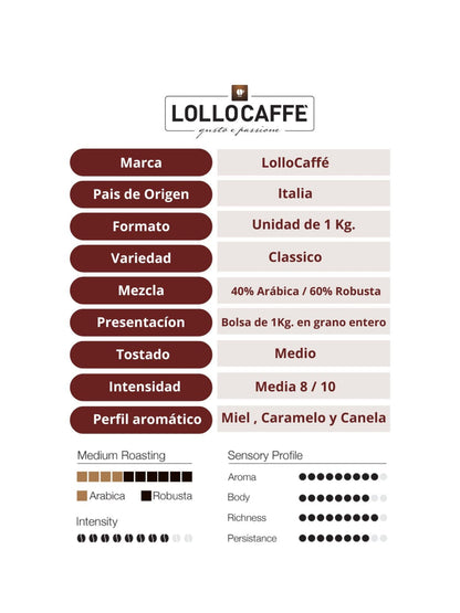 Café de Grano Classico Espresso 1 Kg