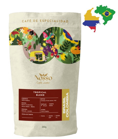 Nosso Café Tropical blend Brasil Colombia 1 kilo